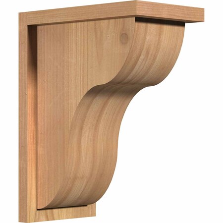 Ekena Millwork Carmel Smooth Corbel w/Backplate, Western Red Cedar, 7 1/2"W x 12"D x 16"H COR08X12X16CAR01SWR
